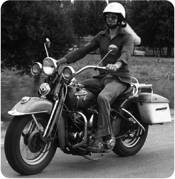Harley Davidson 750cc lateral in 1976