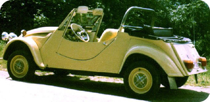 Citroen 2cv cabrio in 1976