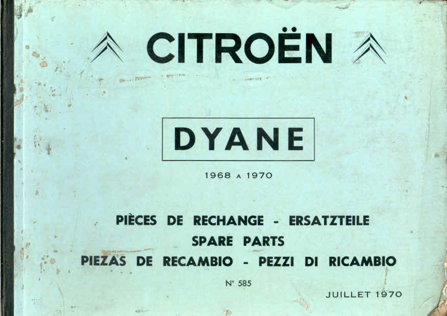 Citroen pieces detachees DYANE